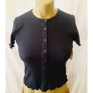 Pilcro By Anthropologie Womens XXS Shortsleeeve Button-Up Cardigan NWT $58